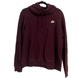 NIKE Burgundy Pull Over Hoodie